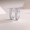 Firefly Light - Moissanite S925 Sterling Silver Earrings With Platinum-plated Stud Earrings, Fashionable, Trendy And Affordable Diamond Jewelry