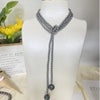 Crystal Pearl Copper Necklace