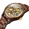 Wooden Skeleton Men's Watch