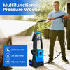 Electric High-pressure Cleaning Machine, Electric Powerful Cleaning Machine With Rotating Nozzle, 3200 PSI Maximum 2.2 GPM High-pressure Cleaning Machine---Selling On Walmart And Temu Is Prohibited